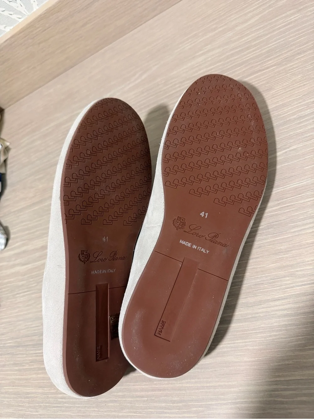 Loro Piana Men’s Beige Suede Slip-On Mules Shoes Size 41 Brand New ( No Box )
